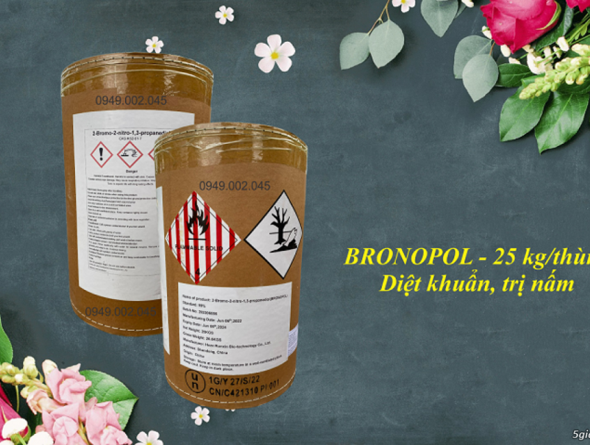 Bronopol nguyên liệu 99% chuyên trị nấm ao nuôi thủy sản