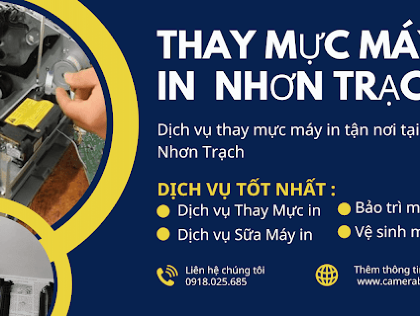 Thay mực Máy in Nhơn Trạch Đồng Nai - 0918025685 Hiếu