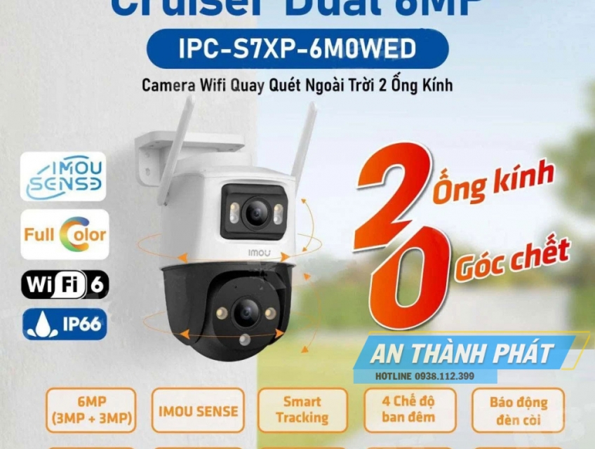 Bán camera CAMERA IMOU IPC-S7XP-6M0WED camera 2 mắt giá rẻ